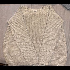 Gray/cream Sweater